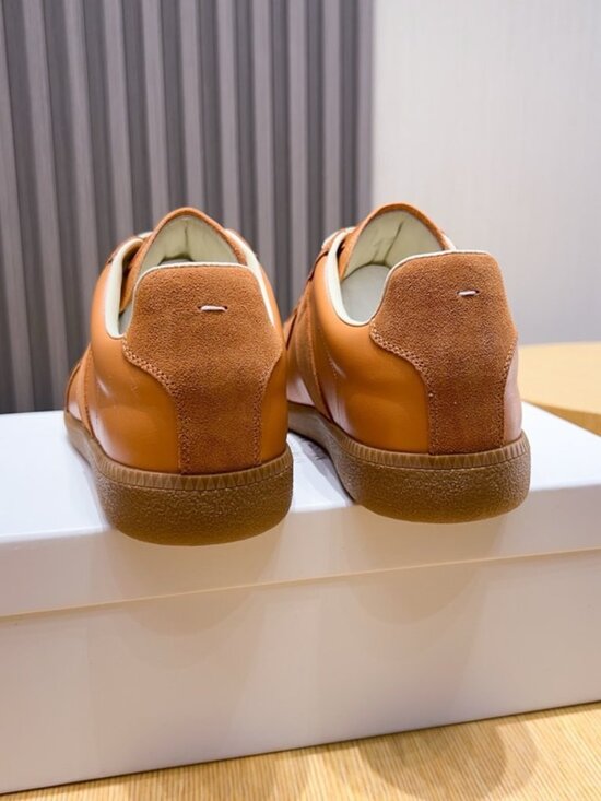 Maison Margiela Leather-Patchwork Sneakers